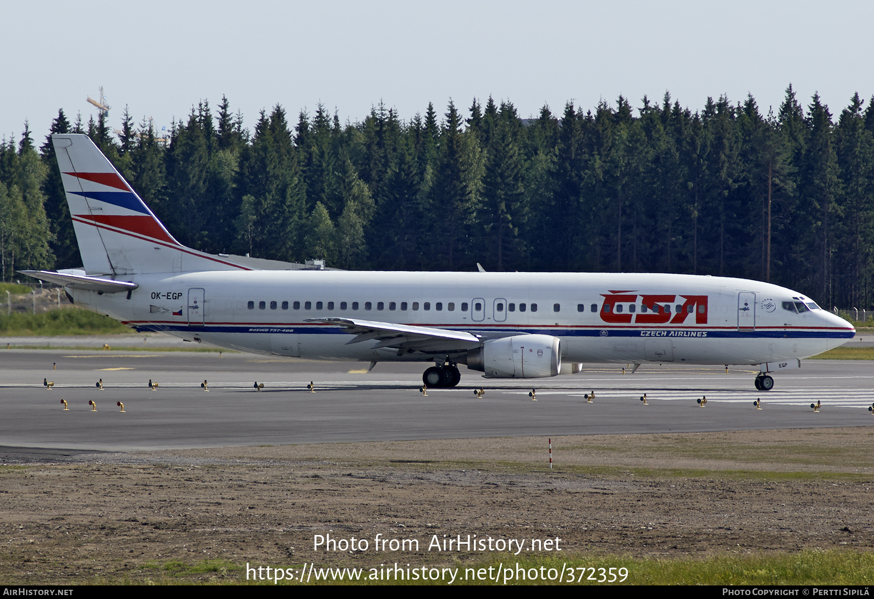 Aircraft Photo of OK-EGP | Boeing 737-45S | ČSA - Czech Airlines | AirHistory.net #372359