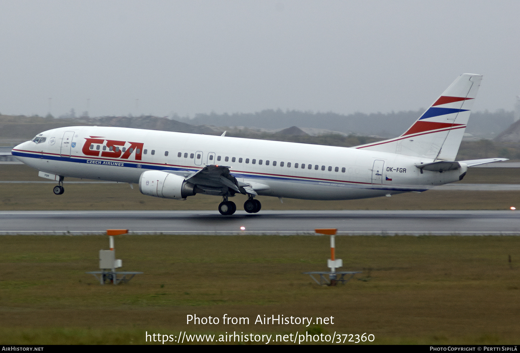 Aircraft Photo of OK-FGR | Boeing 737-45S | ČSA - Czech Airlines | AirHistory.net #372360