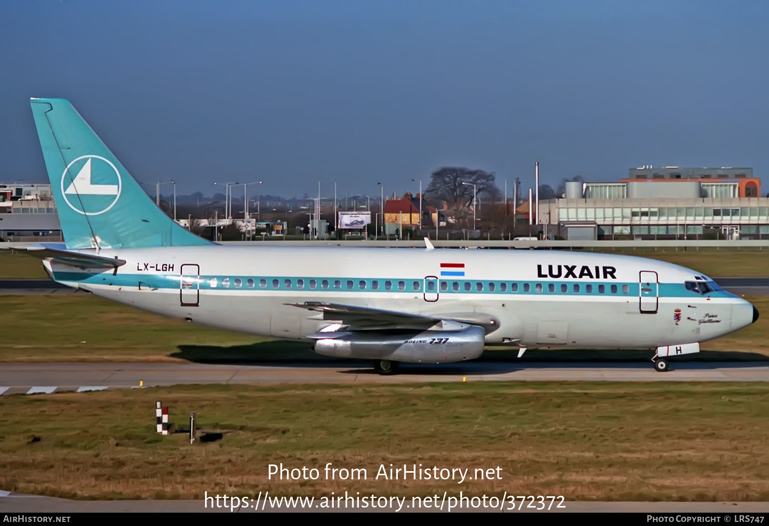 Aircraft Photo of LX-LGH | Boeing 737-2C9/Adv | Luxair | AirHistory.net #372372