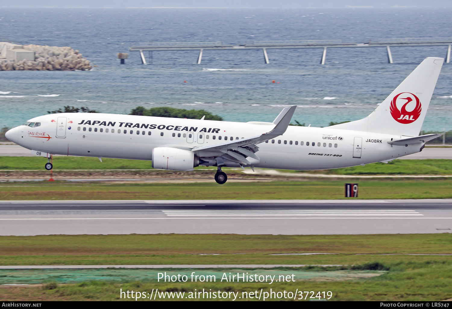 Aircraft Photo of JA08RK | Boeing 737-800 | Japan TransOcean Air - JTA | AirHistory.net #372419