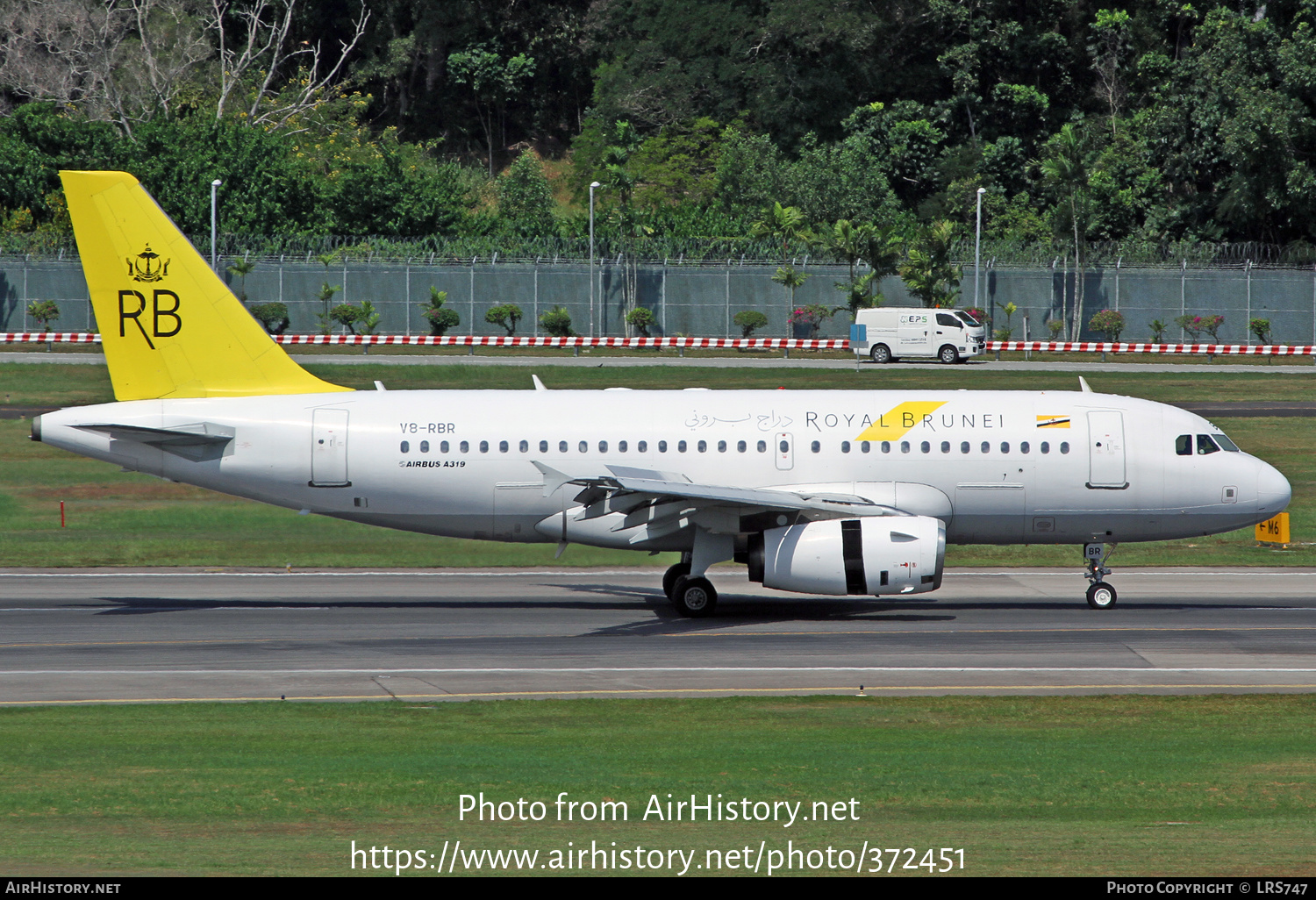 Aircraft Photo of V8-RBR | Airbus A319-132 | Royal Brunei Airlines | AirHistory.net #372451