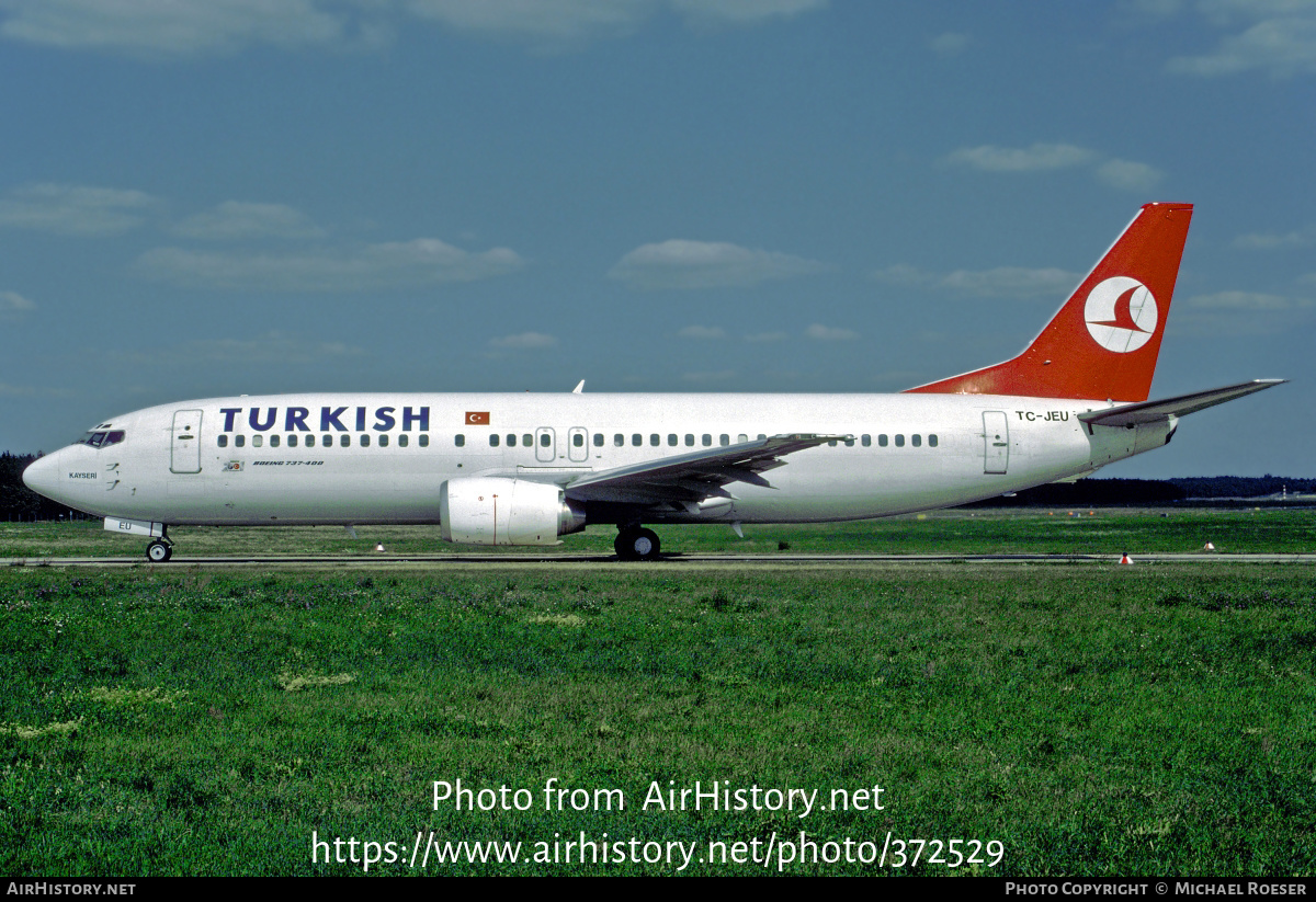 Aircraft Photo of TC-JEU | Boeing 737-4Y0 | Turkish Airlines | AirHistory.net #372529