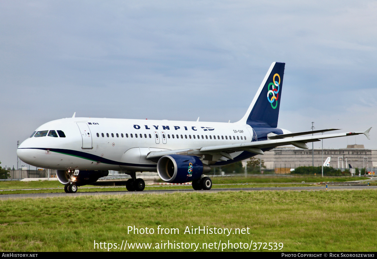 Aircraft Photo of SX-OAF | Airbus A319-112 | Olympic | AirHistory.net #372539