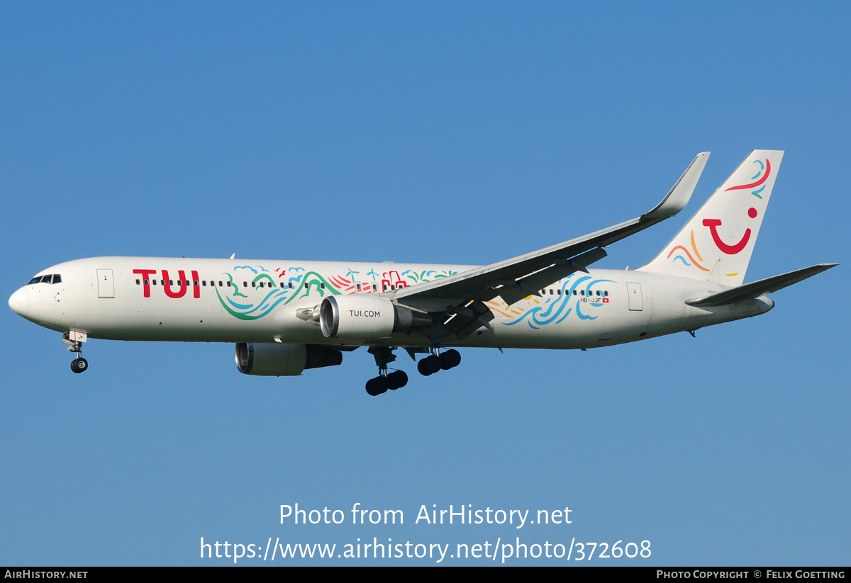 Aircraft Photo of HB-JJF | Boeing 767-316/ER | TUI | AirHistory.net #372608