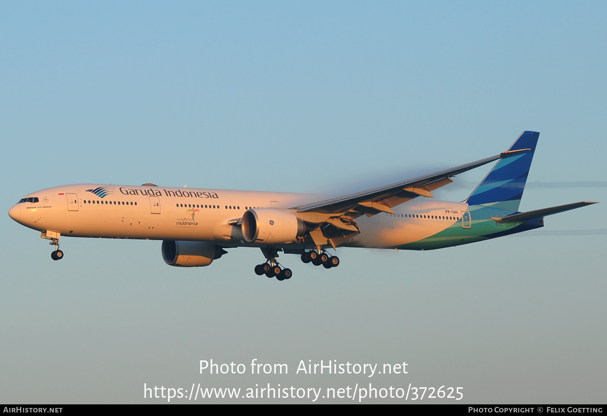 Aircraft Photo of PK-GIH | Boeing 777-3U3/ER | Garuda Indonesia | AirHistory.net #372625