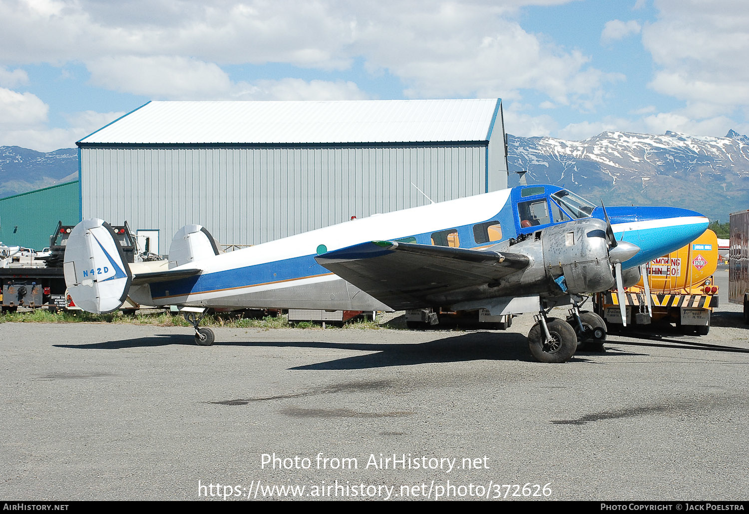 Aircraft Photo of N42D | Beech E18S | AirHistory.net #372626