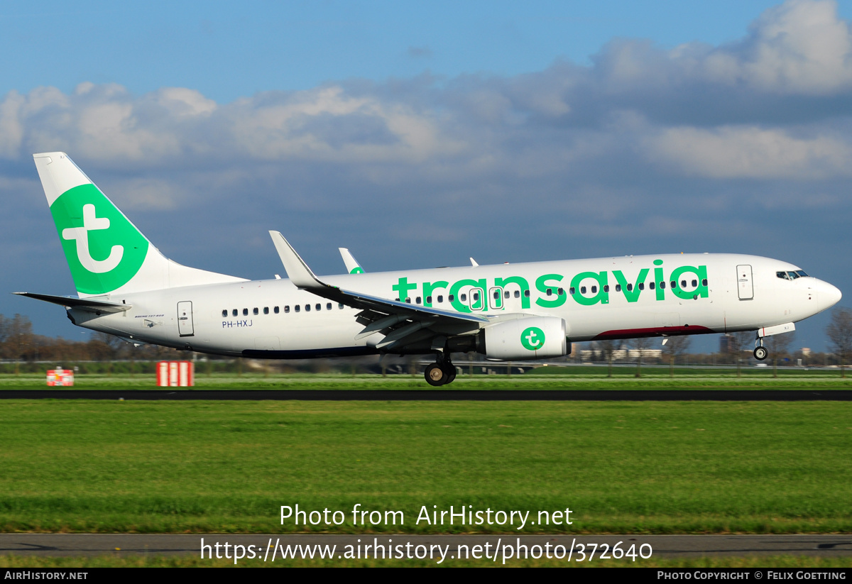 Aircraft Photo of PH-HXJ | Boeing 737-800 | Transavia | AirHistory.net #372640