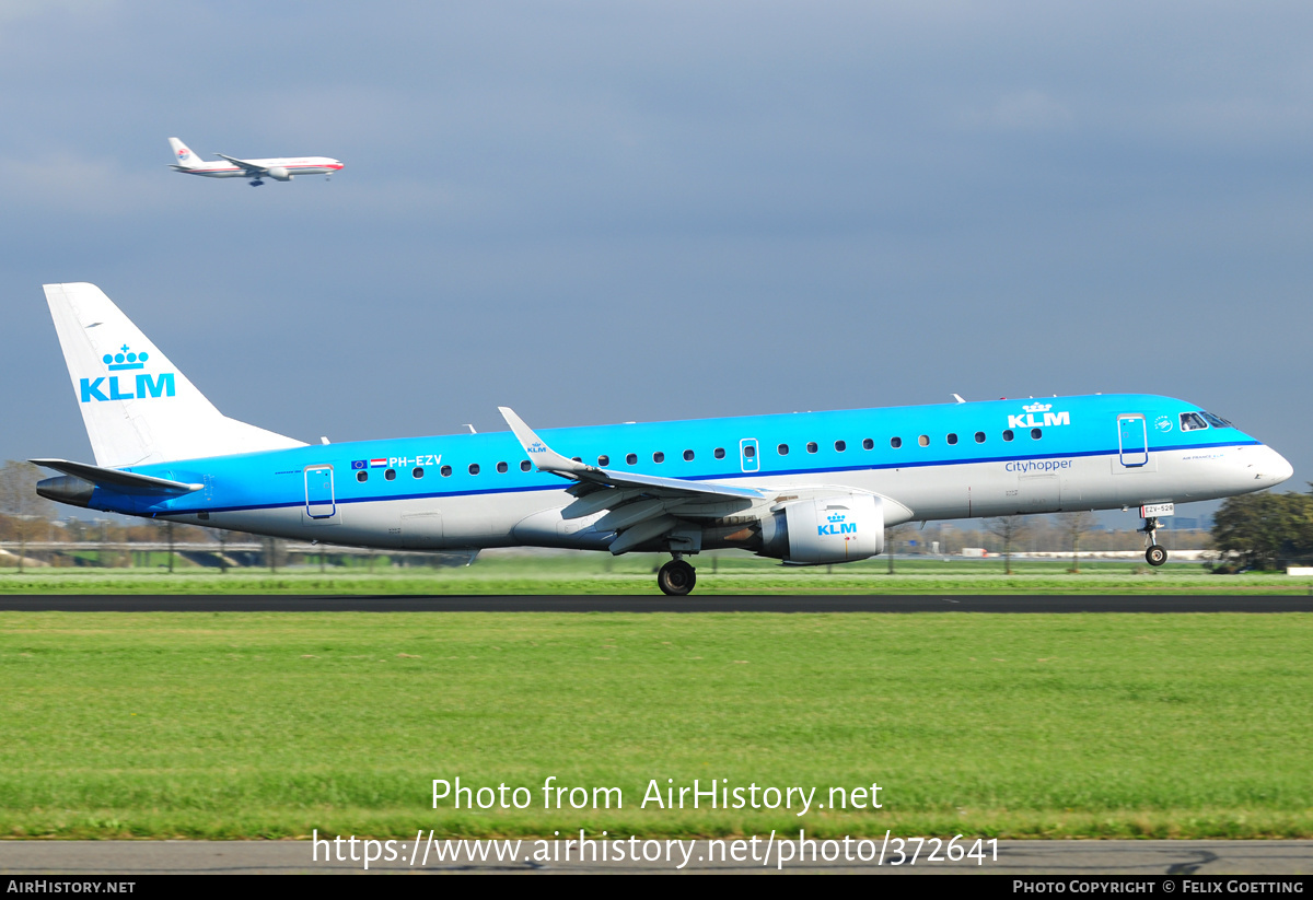 Aircraft Photo of PH-EZV | Embraer 190STD (ERJ-190-100STD) | KLM Cityhopper | AirHistory.net #372641