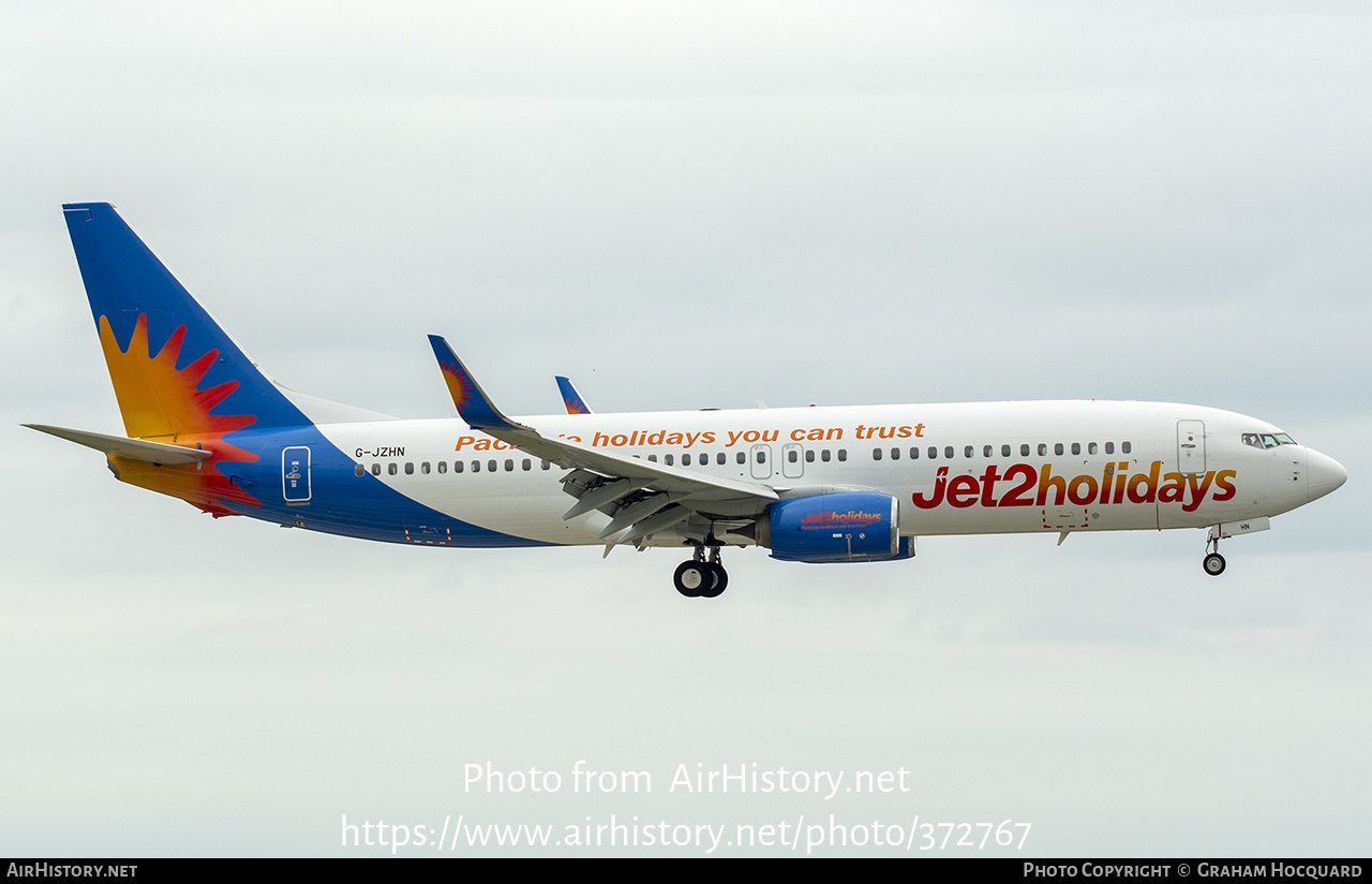 Aircraft Photo of G-JZHN | Boeing 737-800 | Jet2 Holidays | AirHistory.net #372767