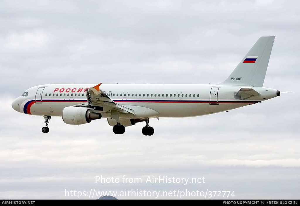 Aircraft Photo of VQ-BDY | Airbus A320-214 | Rossiya - Russian Airlines | AirHistory.net #372774