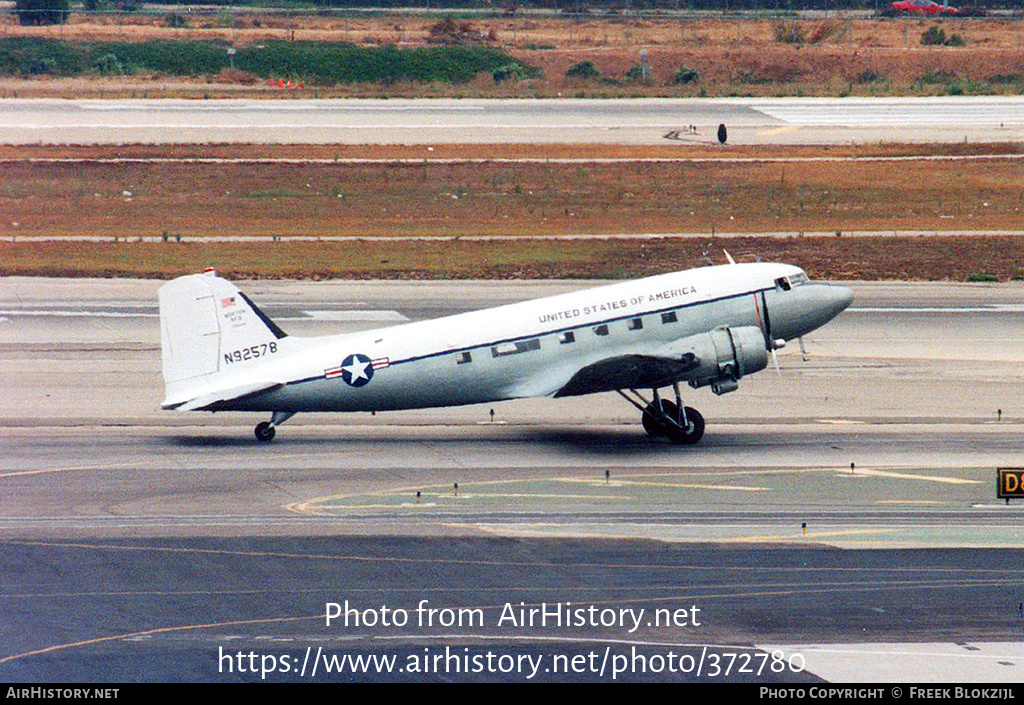 Aircraft Photo of N92578 | Douglas DC-3(C) | USA - Air Force | AirHistory.net #372780