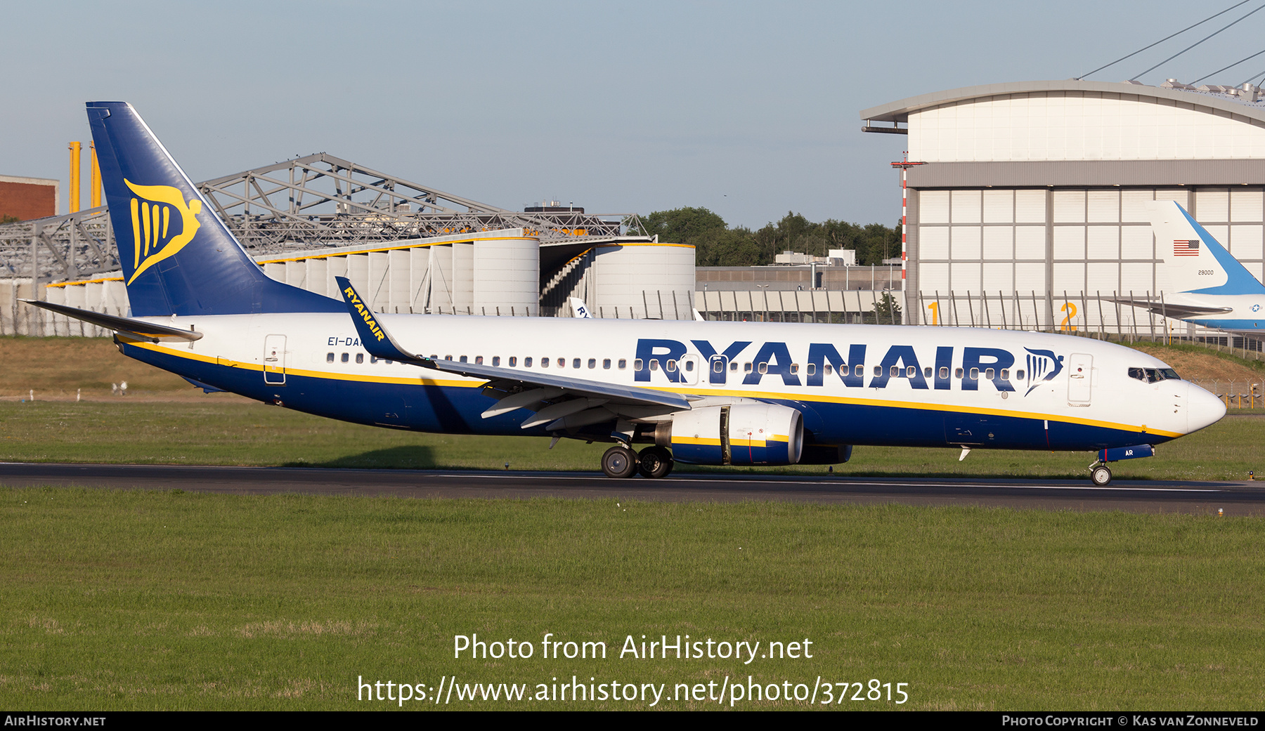 Aircraft Photo of EI-DAR | Boeing 737-8AS | Ryanair | AirHistory.net #372815