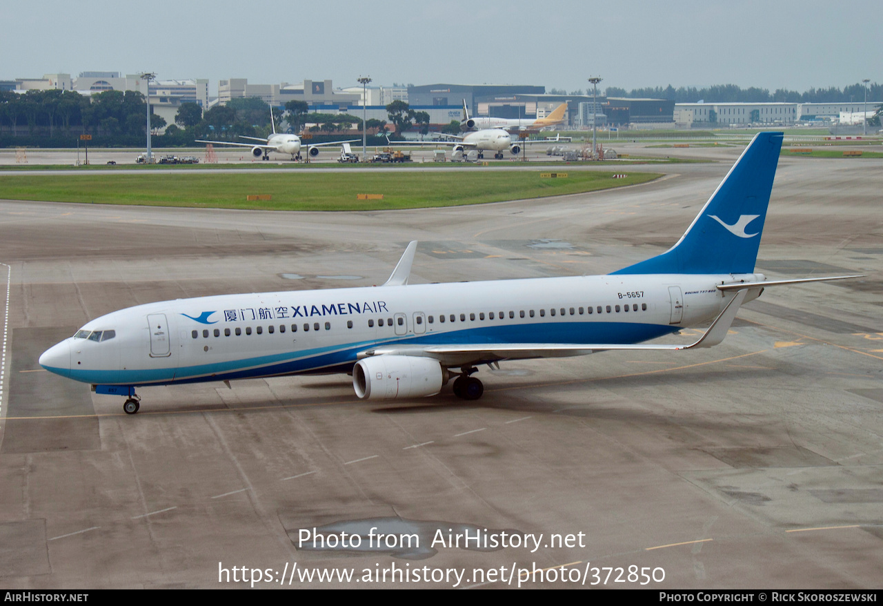 Aircraft Photo of B-5657 | Boeing 737-85C | Xiamen Airlines | AirHistory.net #372850