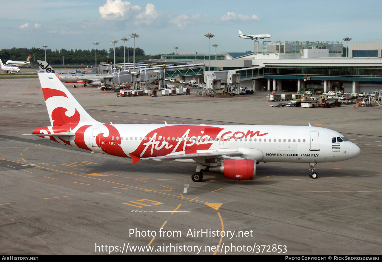 Aircraft Photo of HS-ABC | Airbus A320-216 | AirAsia | AirHistory.net #372853