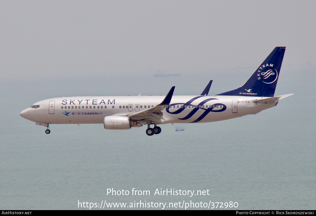 Aircraft Photo of B-5159 | Boeing 737-85C | Xiamen Airlines | AirHistory.net #372980