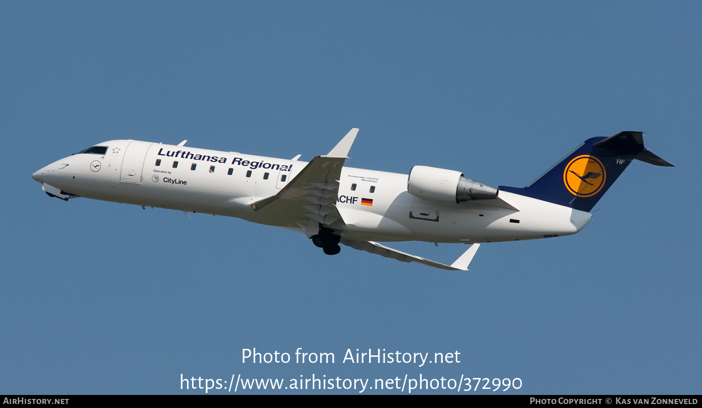 Aircraft Photo of D-ACHF | Bombardier CRJ-200LR (CL-600-2B19) | Lufthansa Regional | AirHistory.net #372990