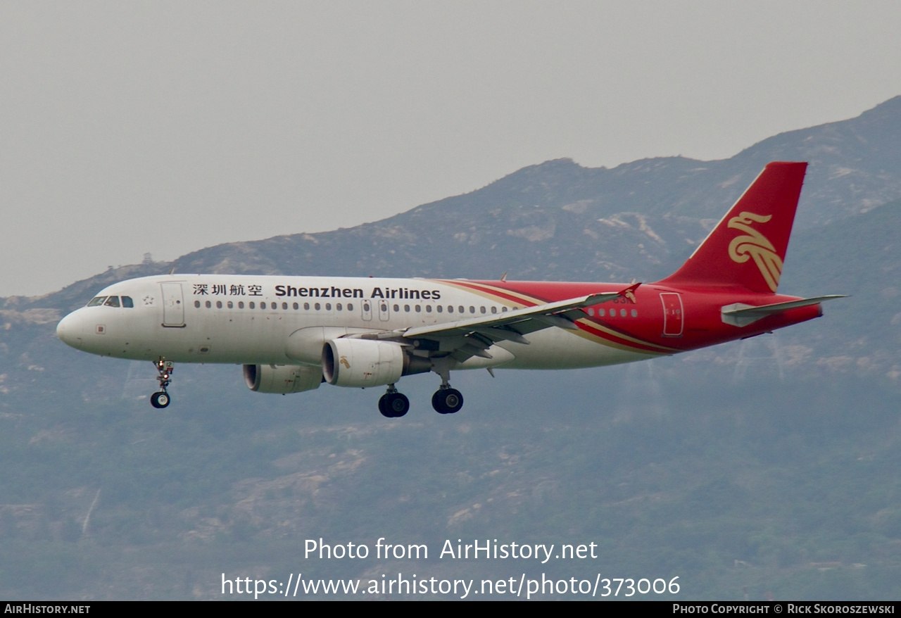 Aircraft Photo of B-6312 | Airbus A320-214 | Shenzhen Airlines | AirHistory.net #373006