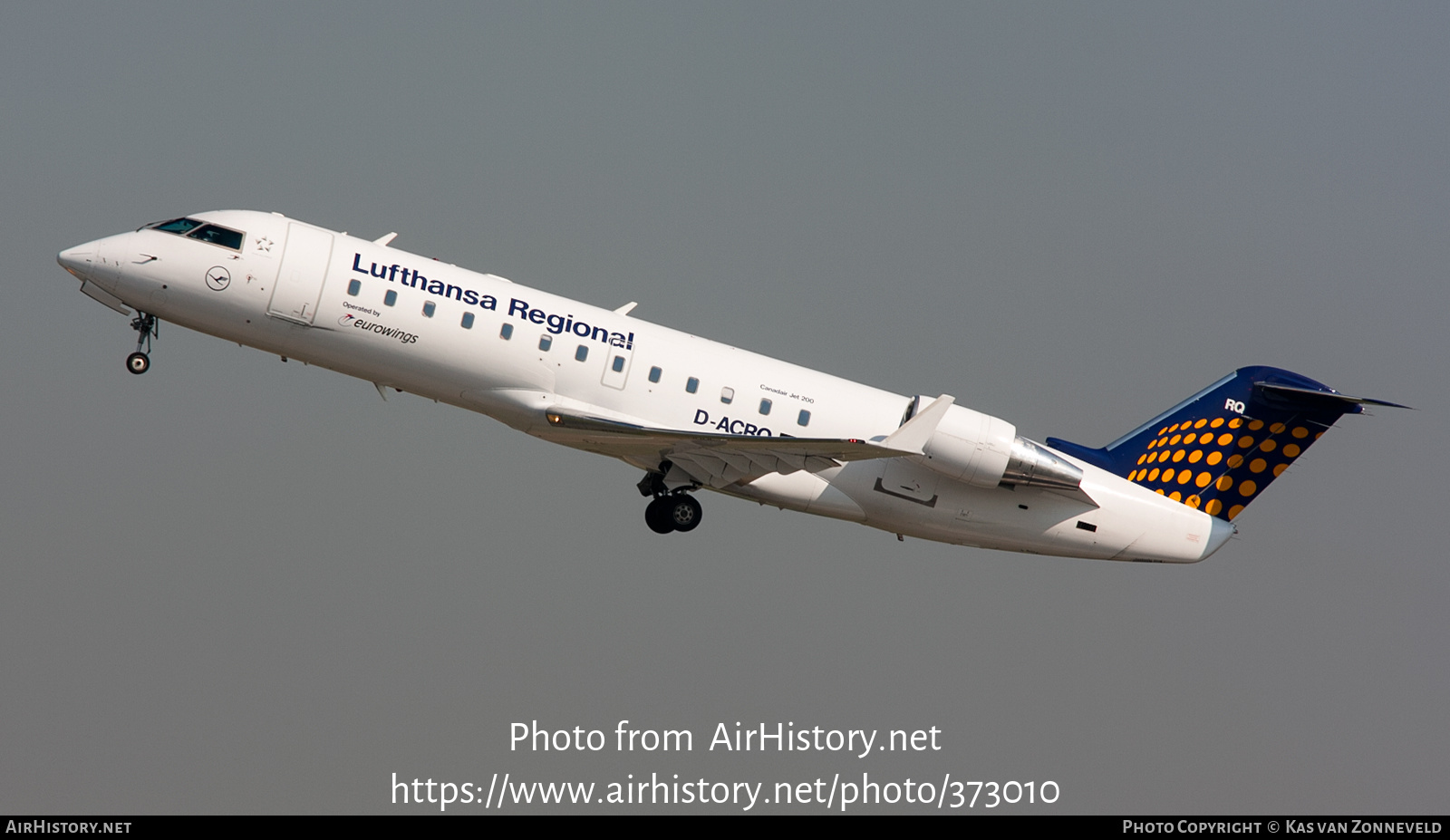 Aircraft Photo of D-ACRQ | Bombardier CRJ-200LR (CL-600-2B19) | Lufthansa Regional | AirHistory.net #373010