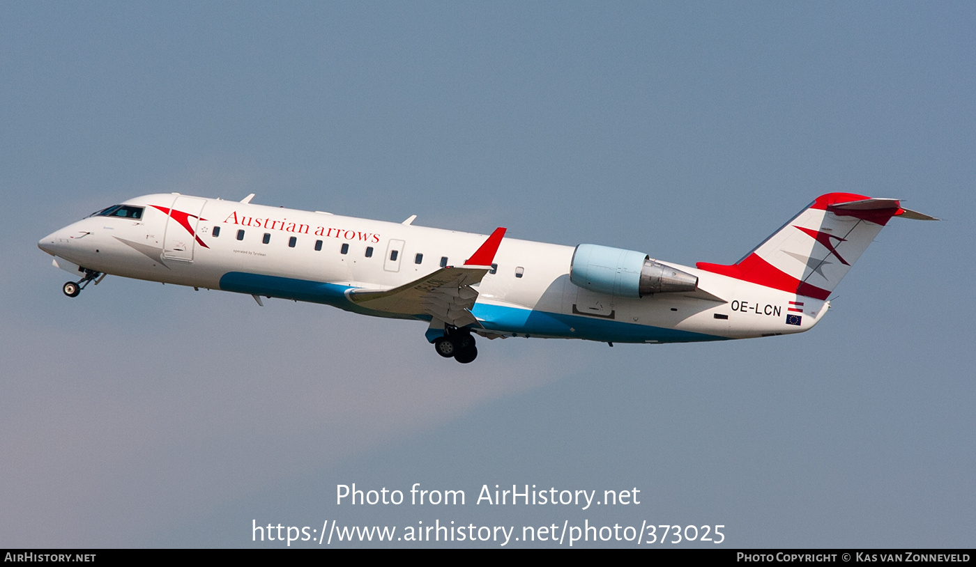 Aircraft Photo of OE-LCN | Bombardier CRJ-200LR (CL-600-2B19) | Austrian Arrows | AirHistory.net #373025