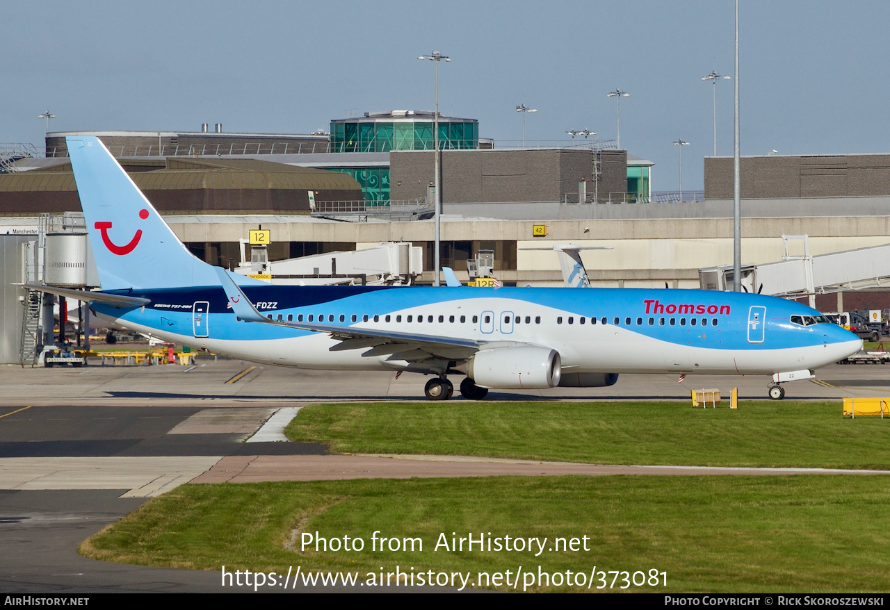 Aircraft Photo of G-FDZZ | Boeing 737-8K5 | Thomson Airways | AirHistory.net #373081