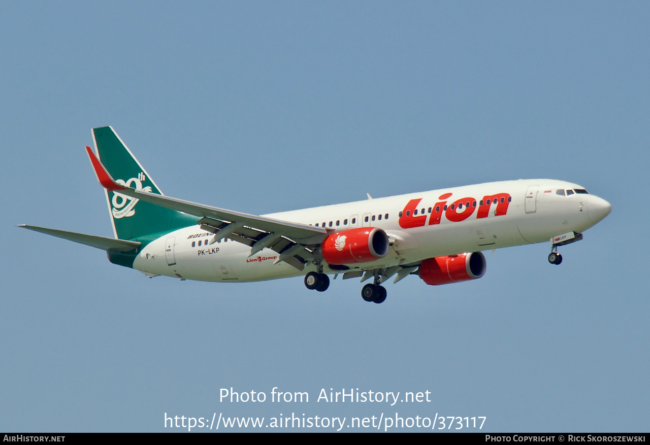 Aircraft Photo of PK-LKP | Boeing 737-8GP | Lion Air | AirHistory.net #373117