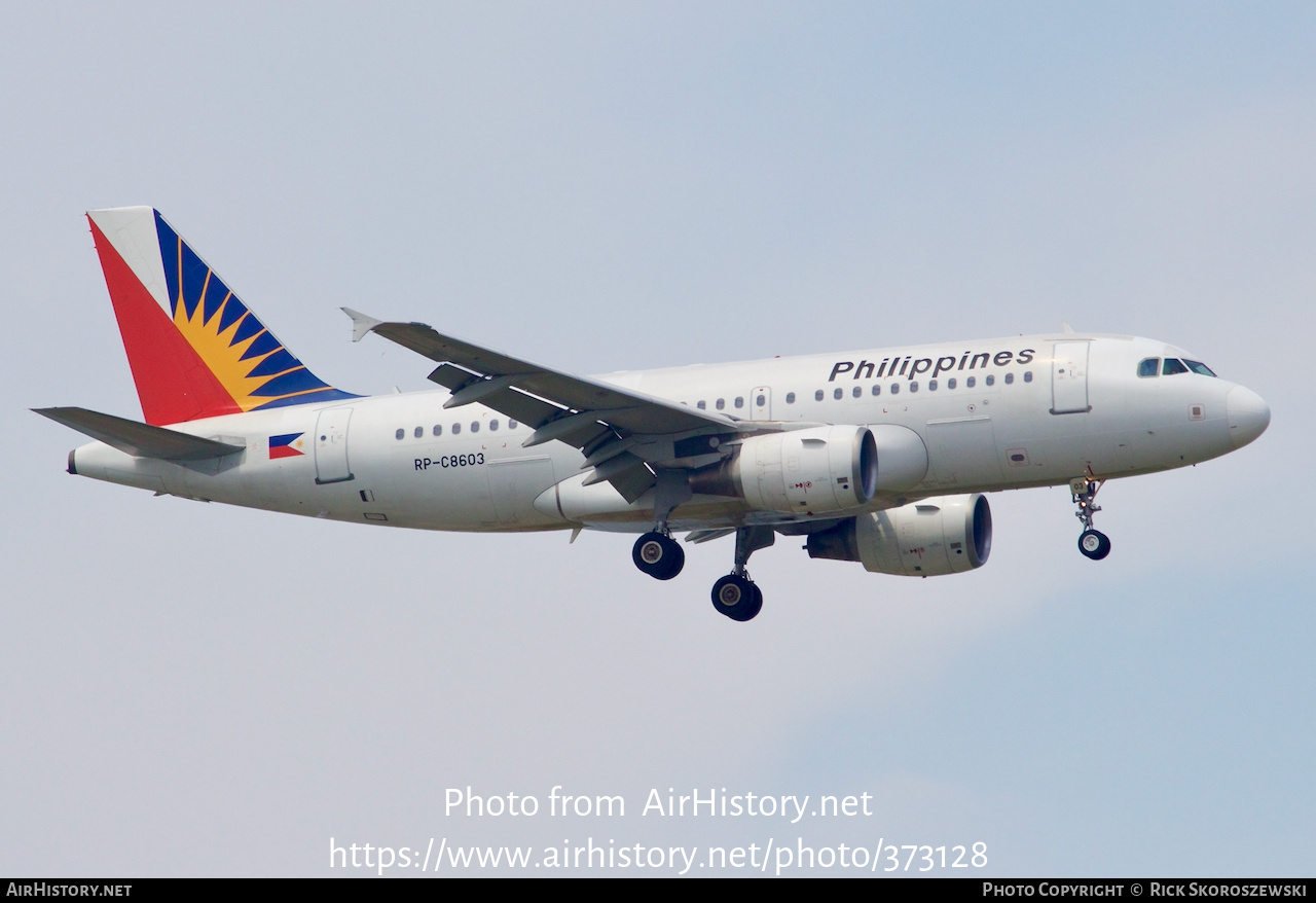 Aircraft Photo of RP-C8603 | Airbus A319-112 | Philippine Airlines | AirHistory.net #373128