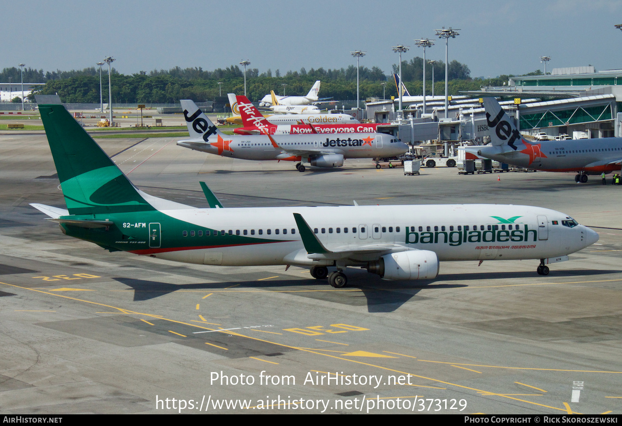 Aircraft Photo of S2-AFM | Boeing 737-83N | Biman Bangladesh Airlines | AirHistory.net #373129