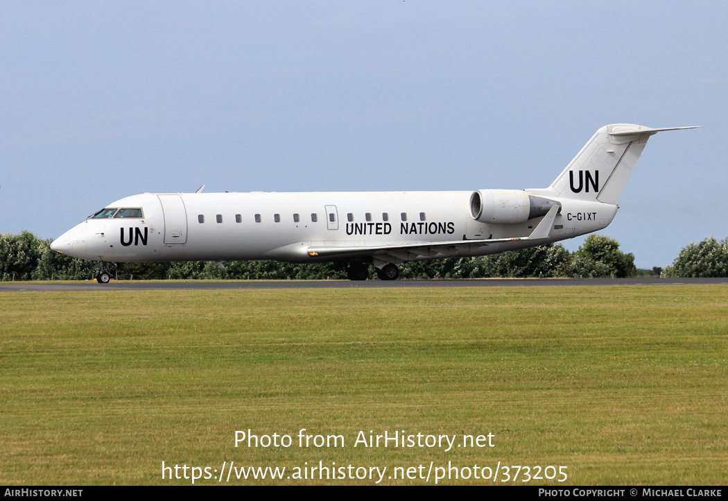 Aircraft Photo of C-GIXT | Bombardier CRJ-200ER (CL-600-2B19) | United Nations | AirHistory.net #373205