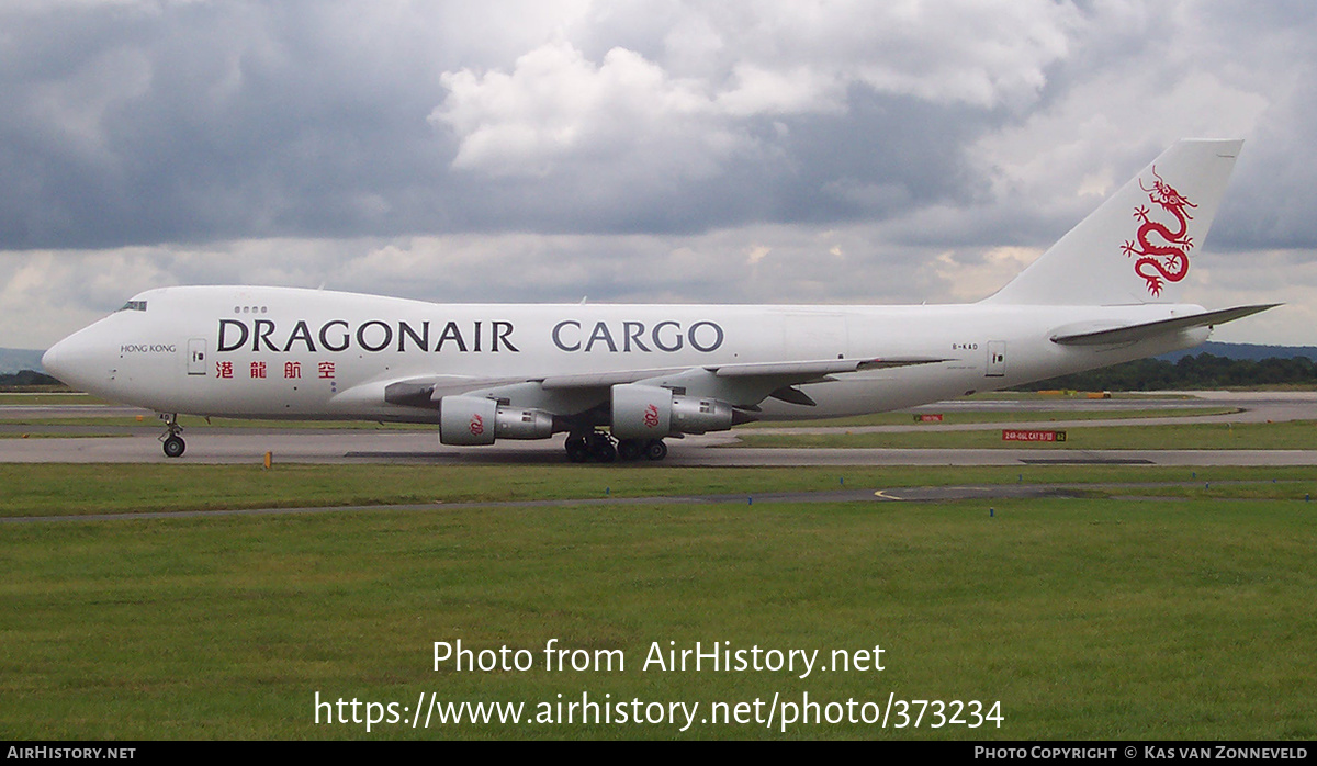 Aircraft Photo of B-KAD | Boeing 747-209F/SCD | Dragonair Cargo | AirHistory.net #373234