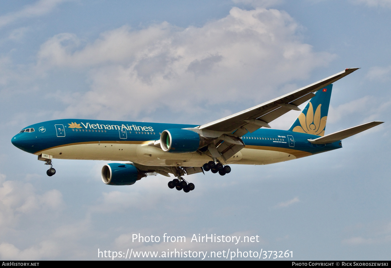 Aircraft Photo of VN-A143 | Boeing 777-26K/ER | Vietnam Airlines ...