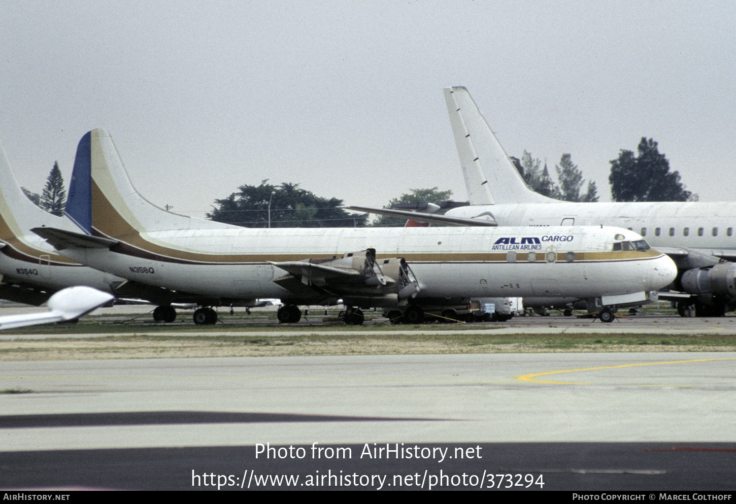 Aircraft Photo of N358Q | Lockheed L-188A Electra | ALM Antillean Airlines Cargo | AirHistory.net #373294