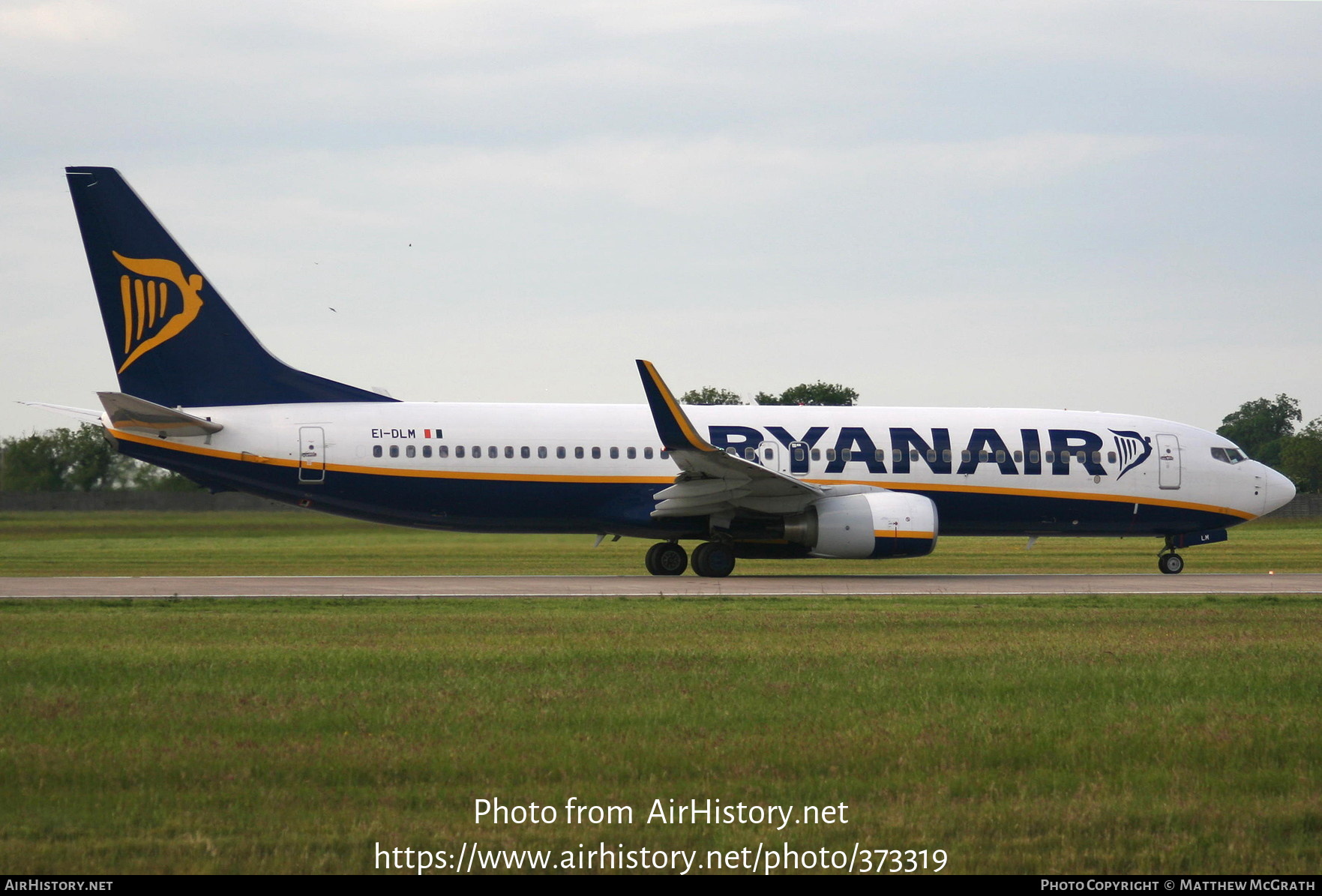 Aircraft Photo of EI-DLM | Boeing 737-8AS | Ryanair | AirHistory.net #373319