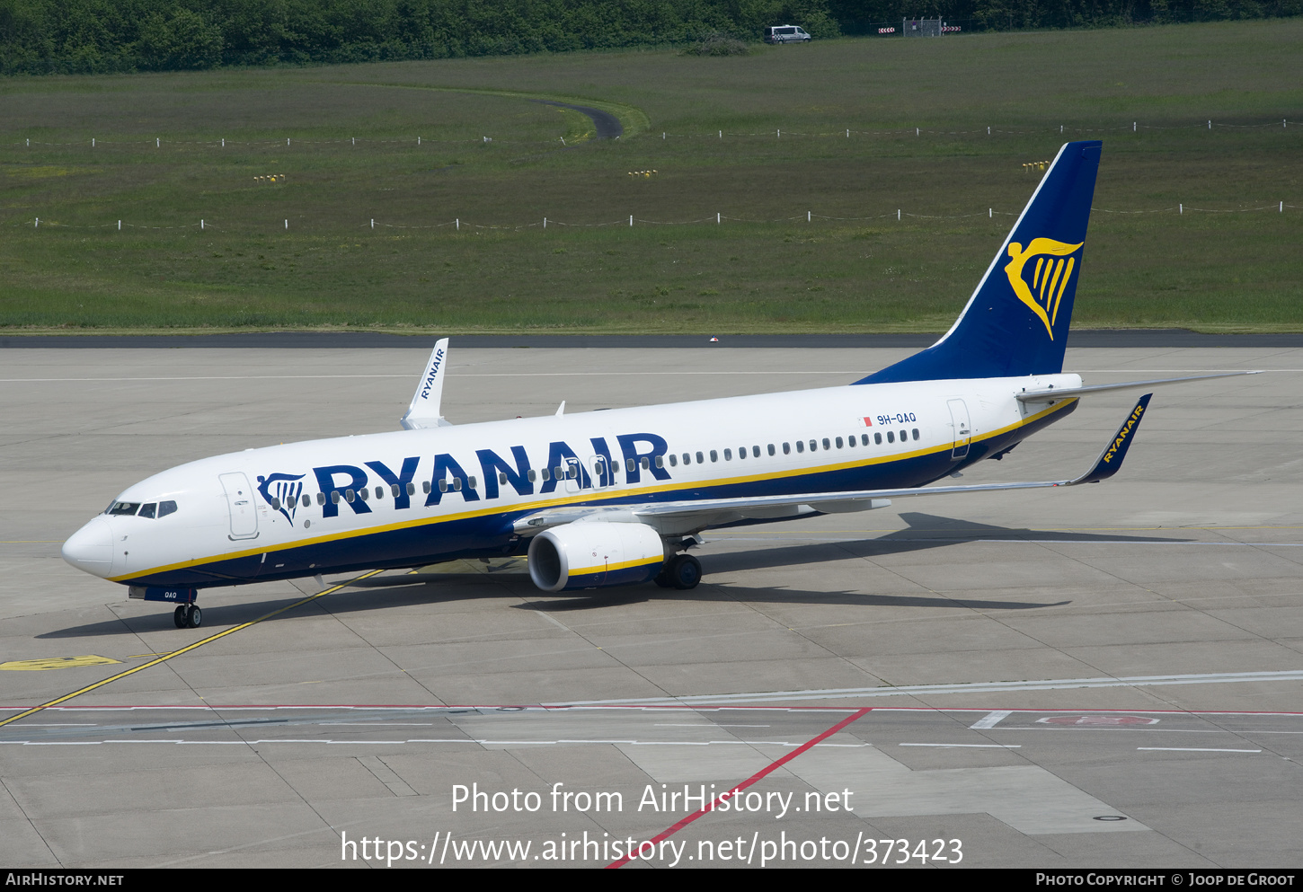 Aircraft Photo of 9H-QAQ | Boeing 737-800 | Ryanair | AirHistory.net #373423