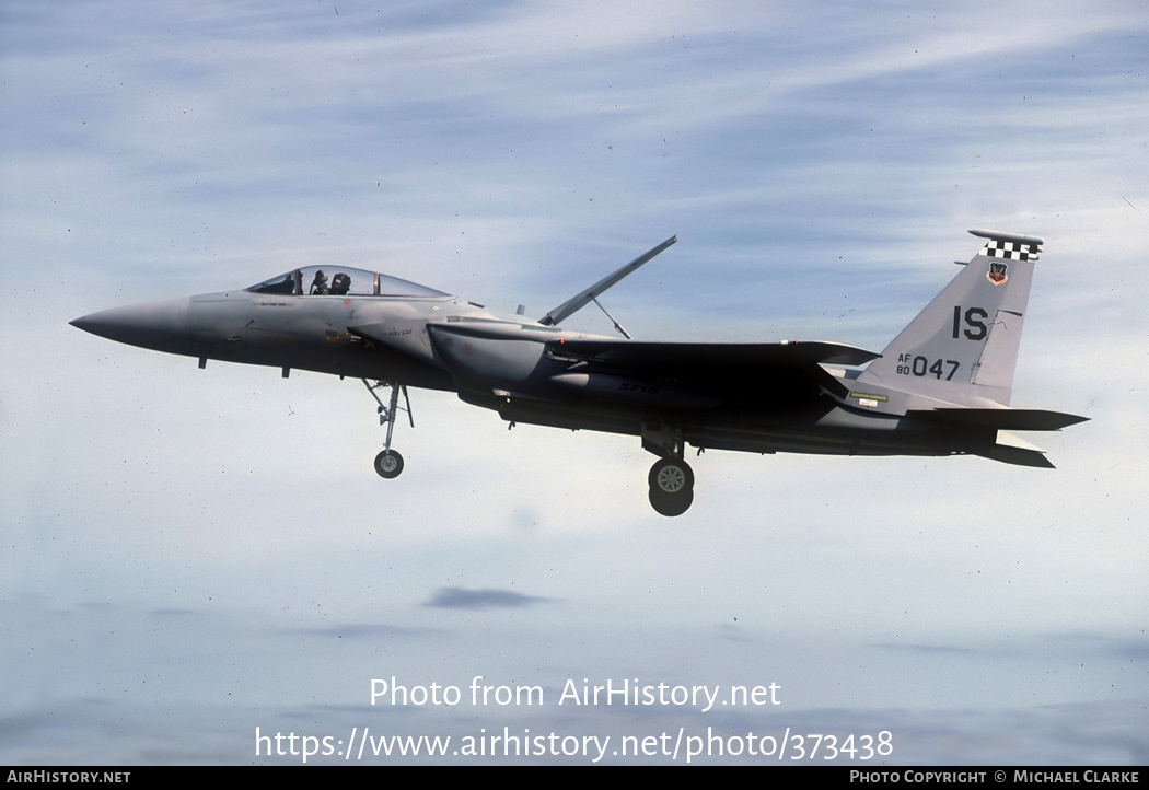 Aircraft Photo of 80-0047 / AF80-047 | McDonnell Douglas F-15C Eagle | USA - Air Force | AirHistory.net #373438