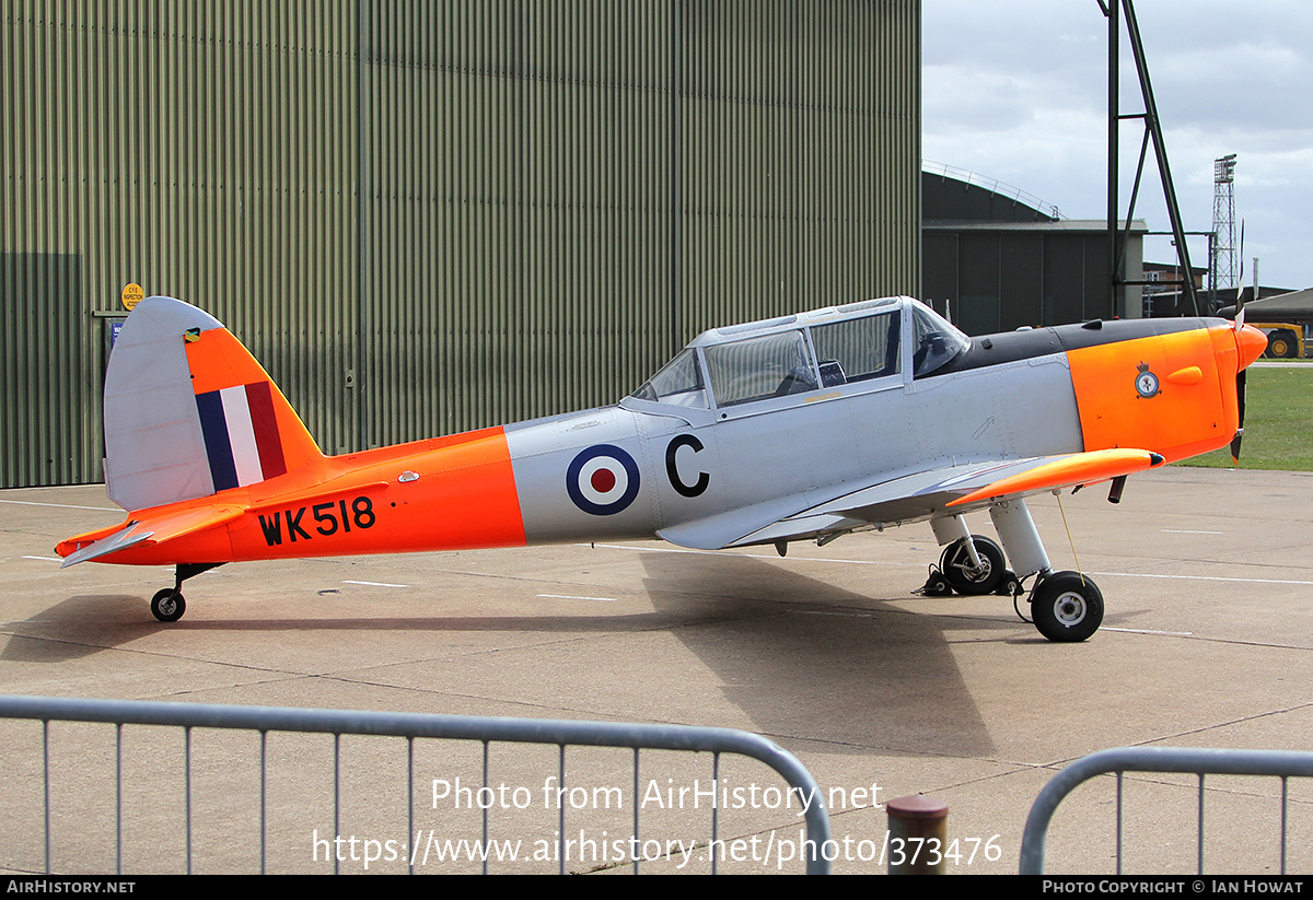 Aircraft Photo of WK518 | De Havilland DHC-1 Chipmunk T10 | UK - Air Force | AirHistory.net #373476