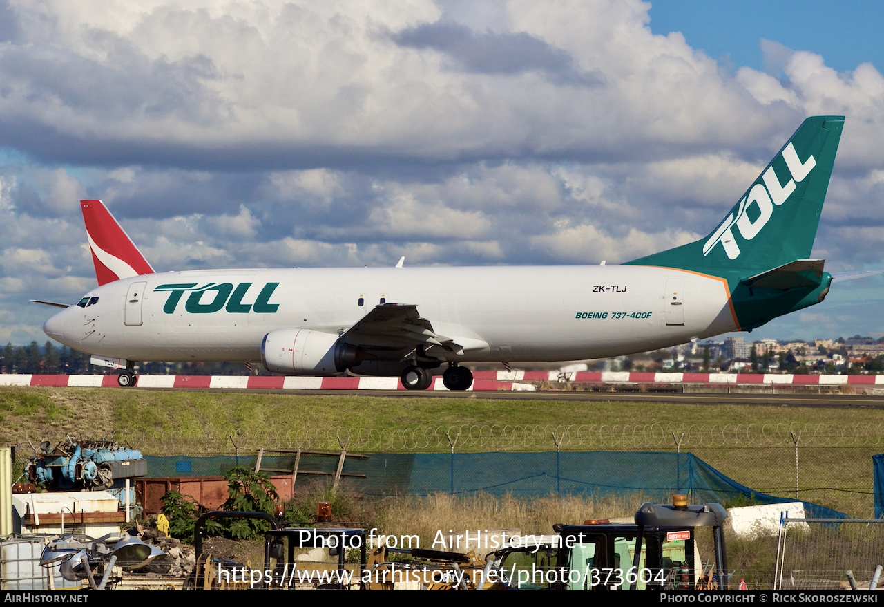 Aircraft Photo of ZK-TLJ | Boeing 737-476(SF) | Toll Priority | AirHistory.net #373604