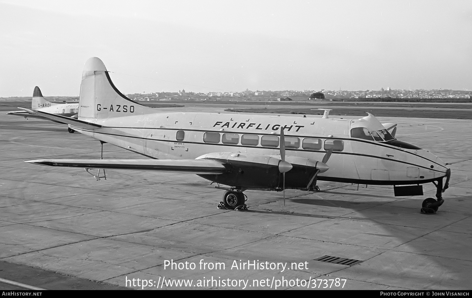 Aircraft Photo of G-AZSO | De Havilland D.H. 114 Heron 2 | Fairflight | AirHistory.net #373787