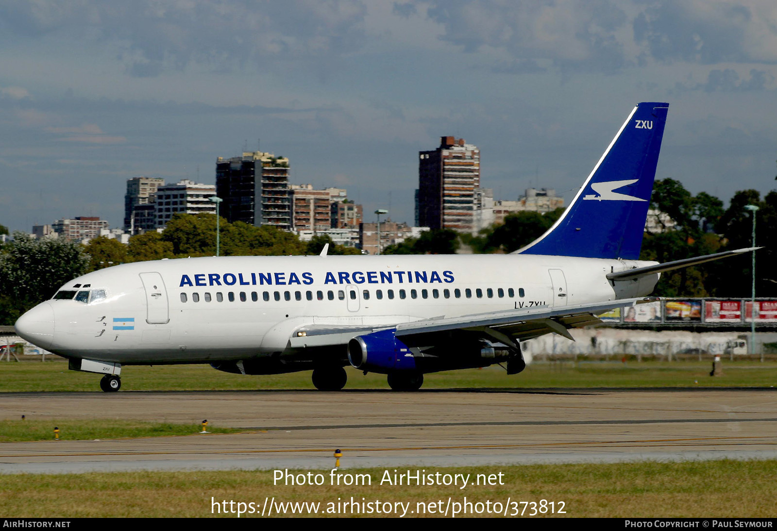 Aircraft Photo of LV-ZXU | Boeing 737-236/Adv | Aerolíneas Argentinas | AirHistory.net #373812