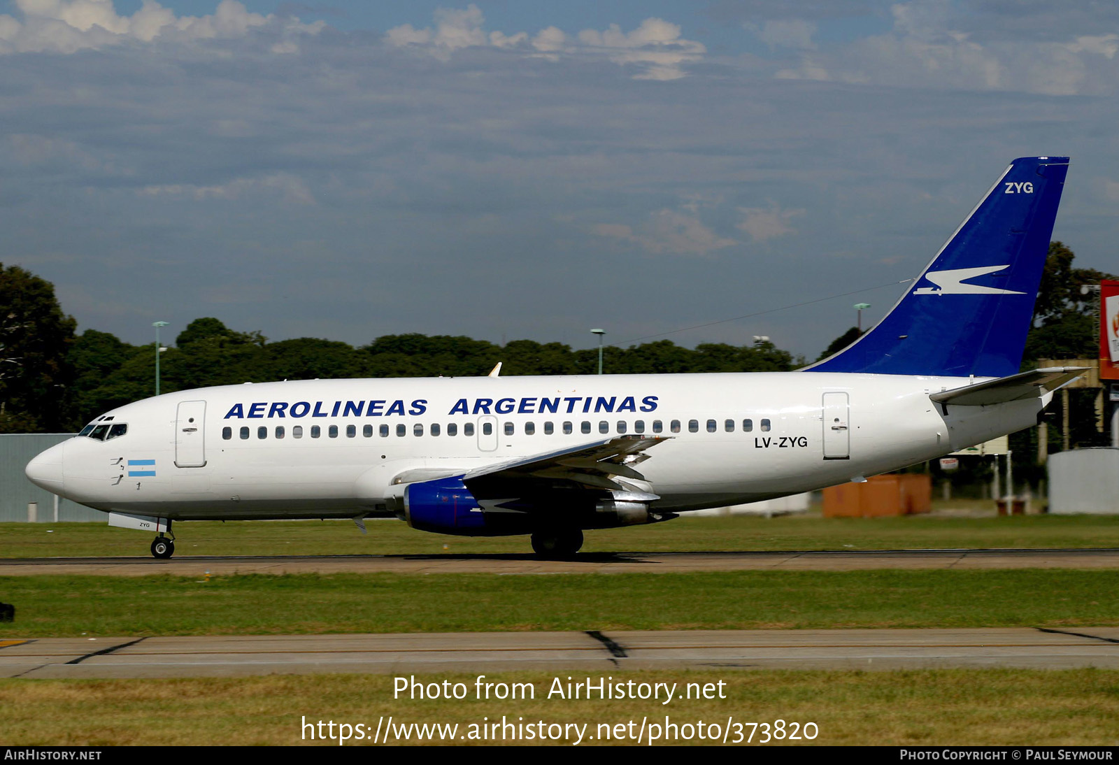 Aircraft Photo of LV-ZYG | Boeing 737-236/Adv | Aerolíneas Argentinas | AirHistory.net #373820