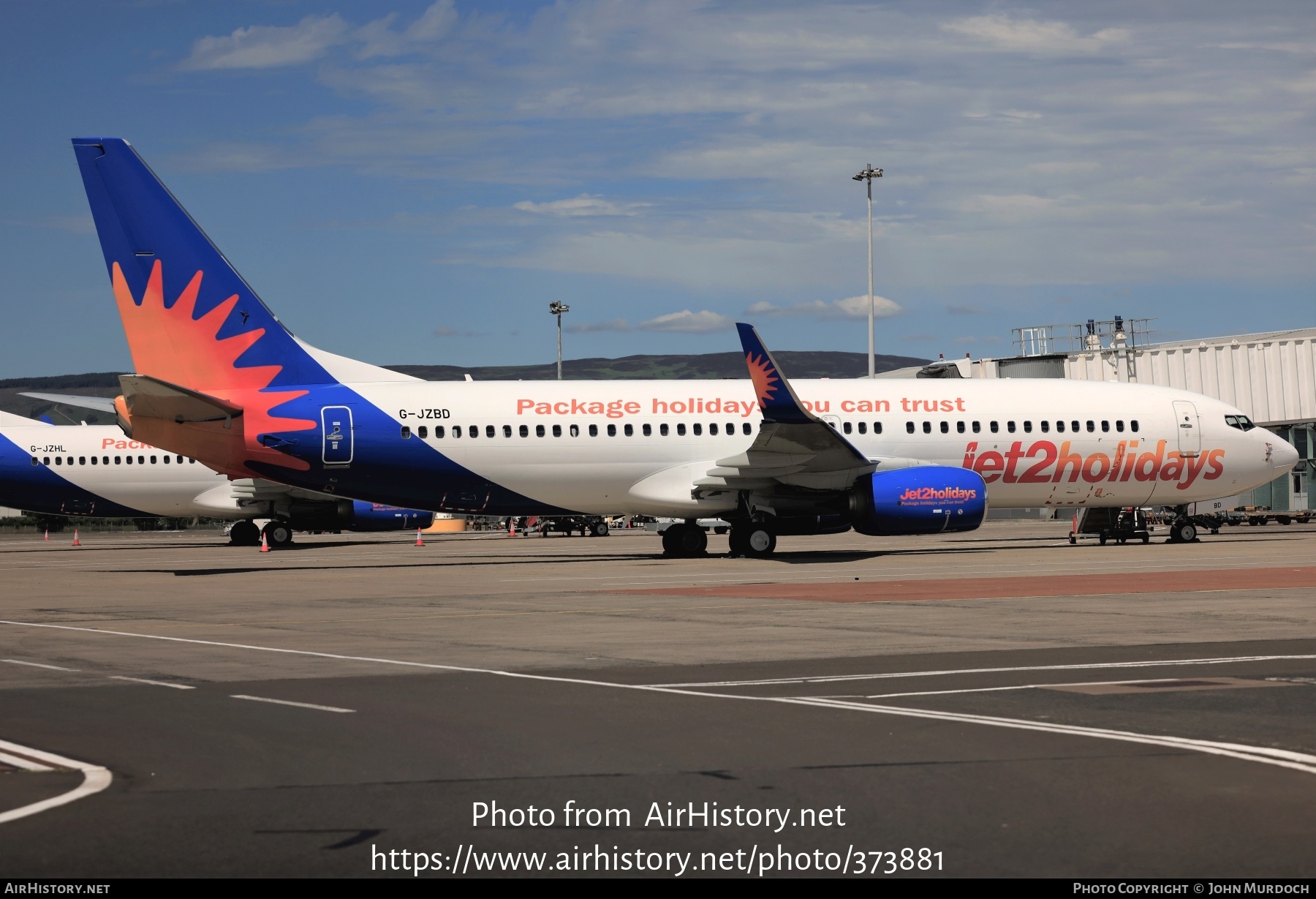 Aircraft Photo of G-JZBD | Boeing 737-800 | Jet2 Holidays | AirHistory.net #373881