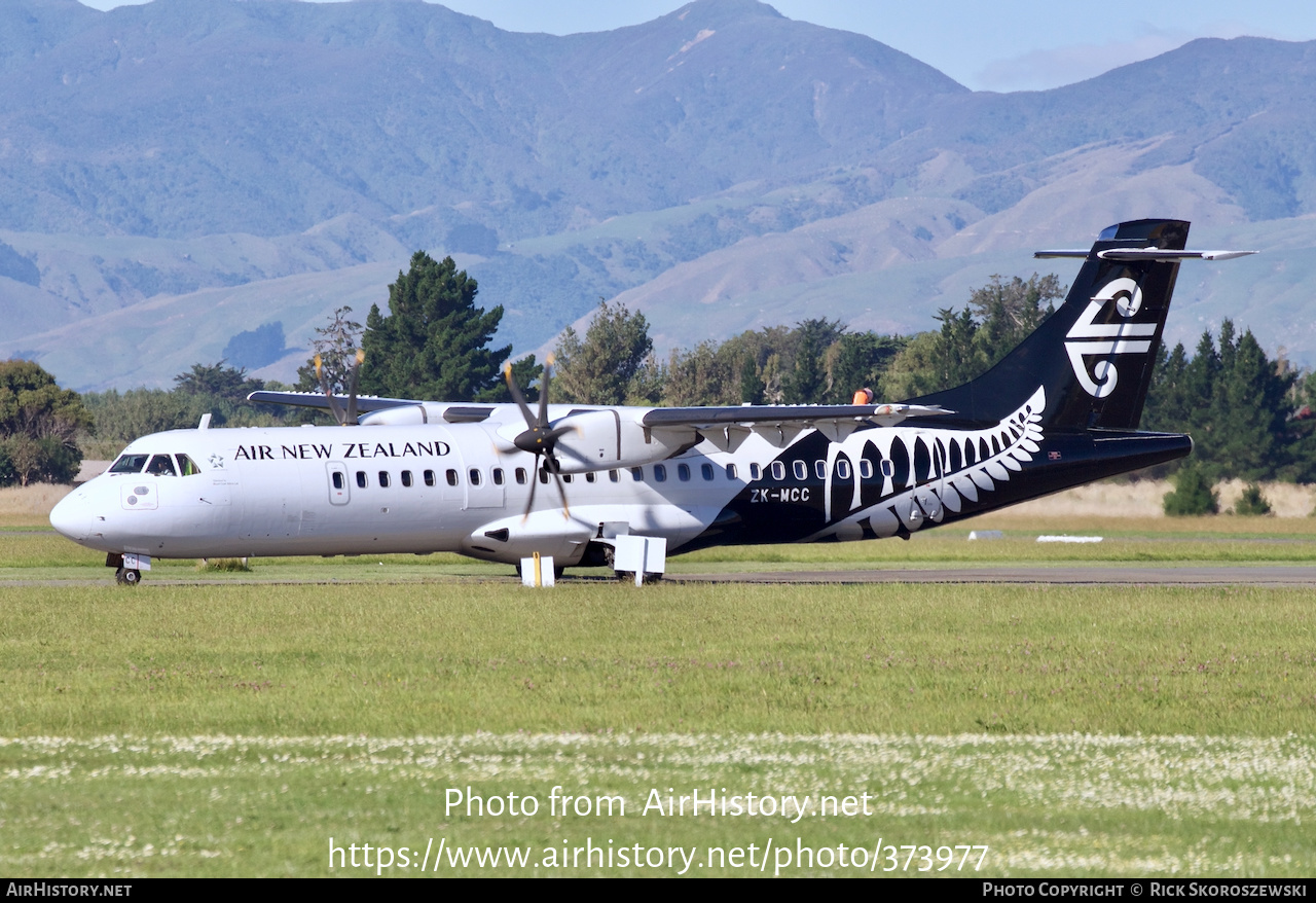 Aircraft Photo of ZK-MCC | ATR ATR-72-500 (ATR-72-212A) | Air New Zealand | AirHistory.net #373977