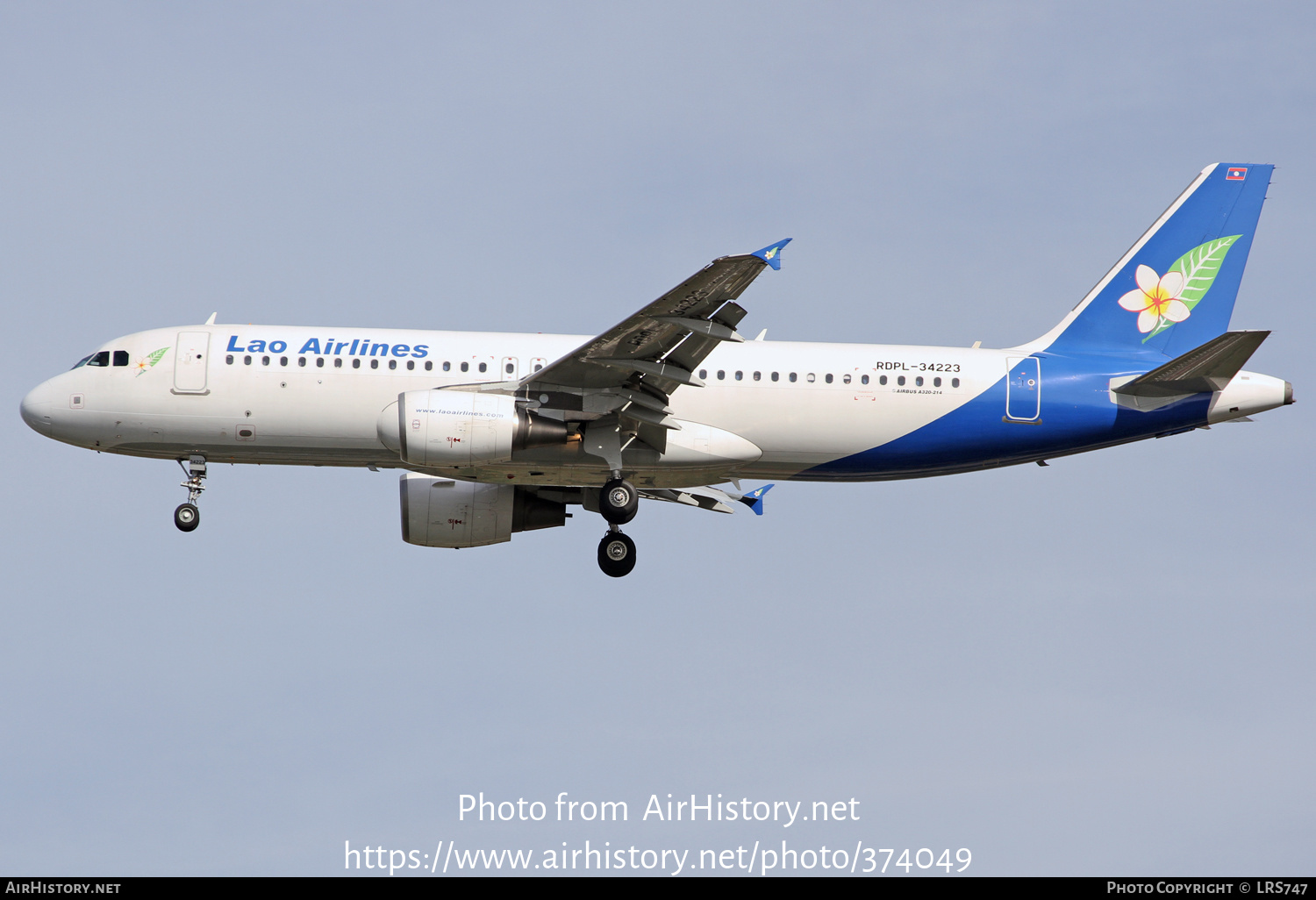 Aircraft Photo of RDPL-34223 | Airbus A320-214 | Lao Airlines | AirHistory.net #374049