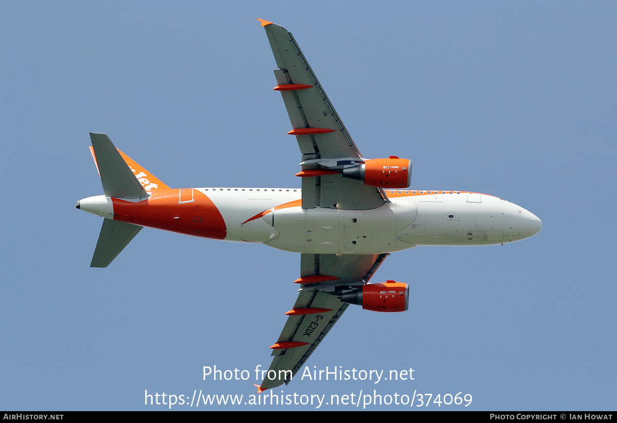 Aircraft Photo of G-EZDK | Airbus A319-111 | EasyJet | AirHistory.net #374069