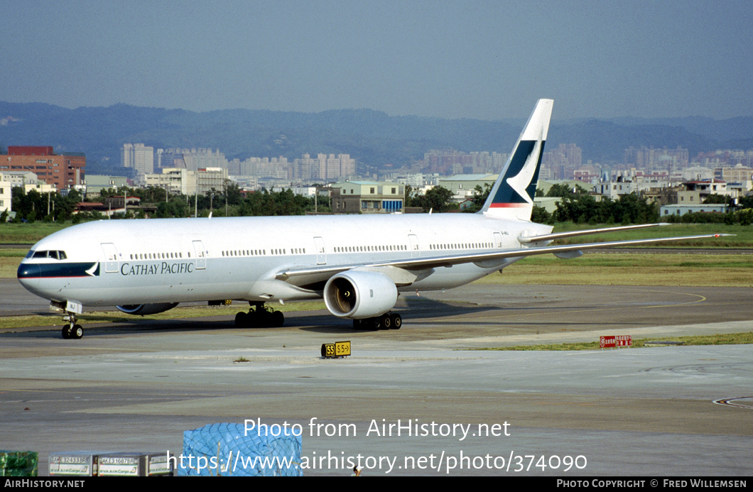 Aircraft Photo of B-HNJ | Boeing 777-367 | Cathay Pacific Airways | AirHistory.net #374090