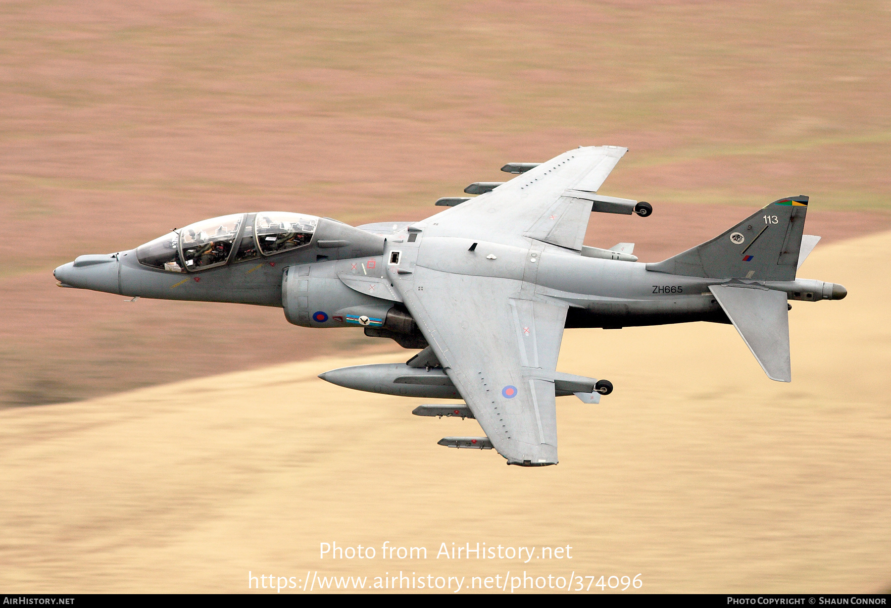 Aircraft Photo of ZH665 | British Aerospace Harrier T12 | UK - Air Force | AirHistory.net #374096