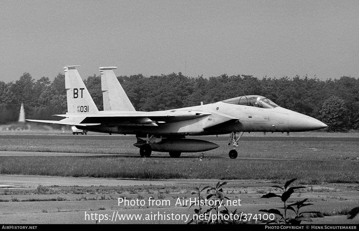 Aircraft Photo of 76-0031 / AF76-031 | McDonnell Douglas F-15A Eagle | USA - Air Force | AirHistory.net #374100