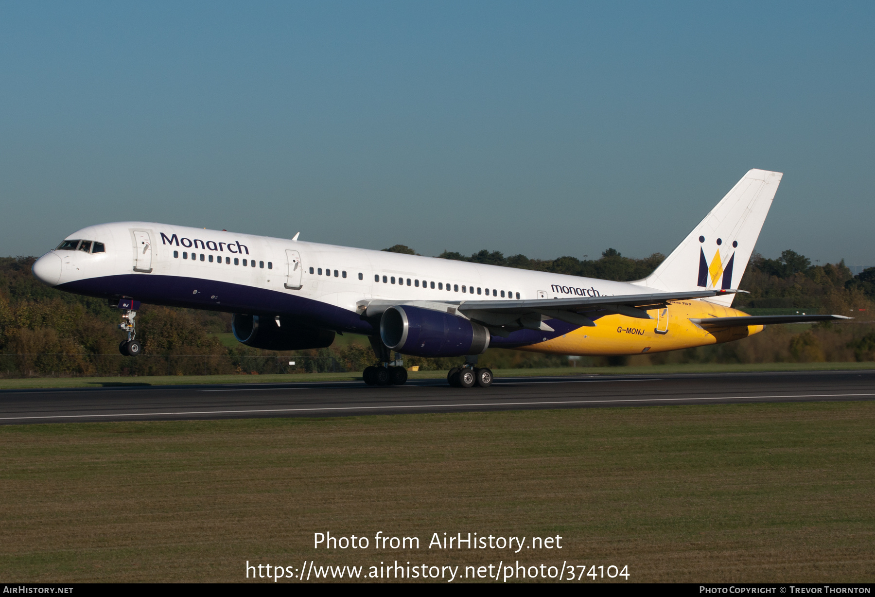 Aircraft Photo of G-MONJ | Boeing 757-2T7 | Monarch Airlines | AirHistory.net #374104