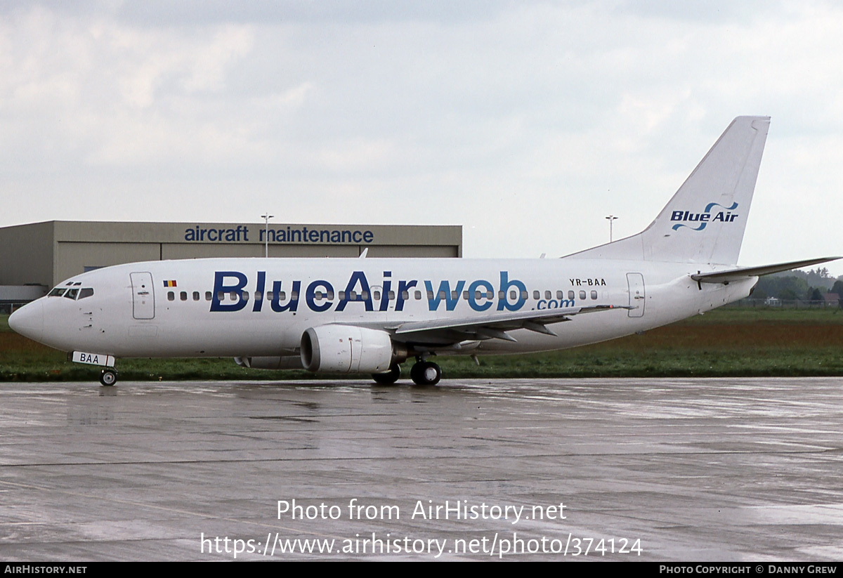 Aircraft Photo of YR-BAA | Boeing 737-33A | Blue Air | AirHistory.net #374124