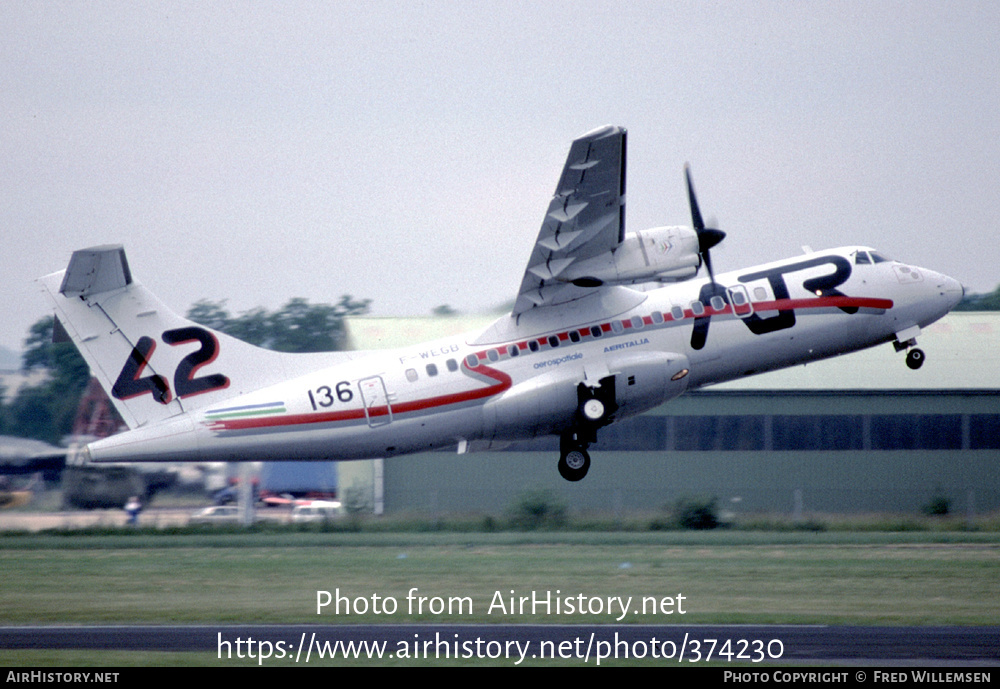 Aircraft Photo of F-WEGB | ATR ATR-42-200 | Aerospatiale Aeritalia | AirHistory.net #374230