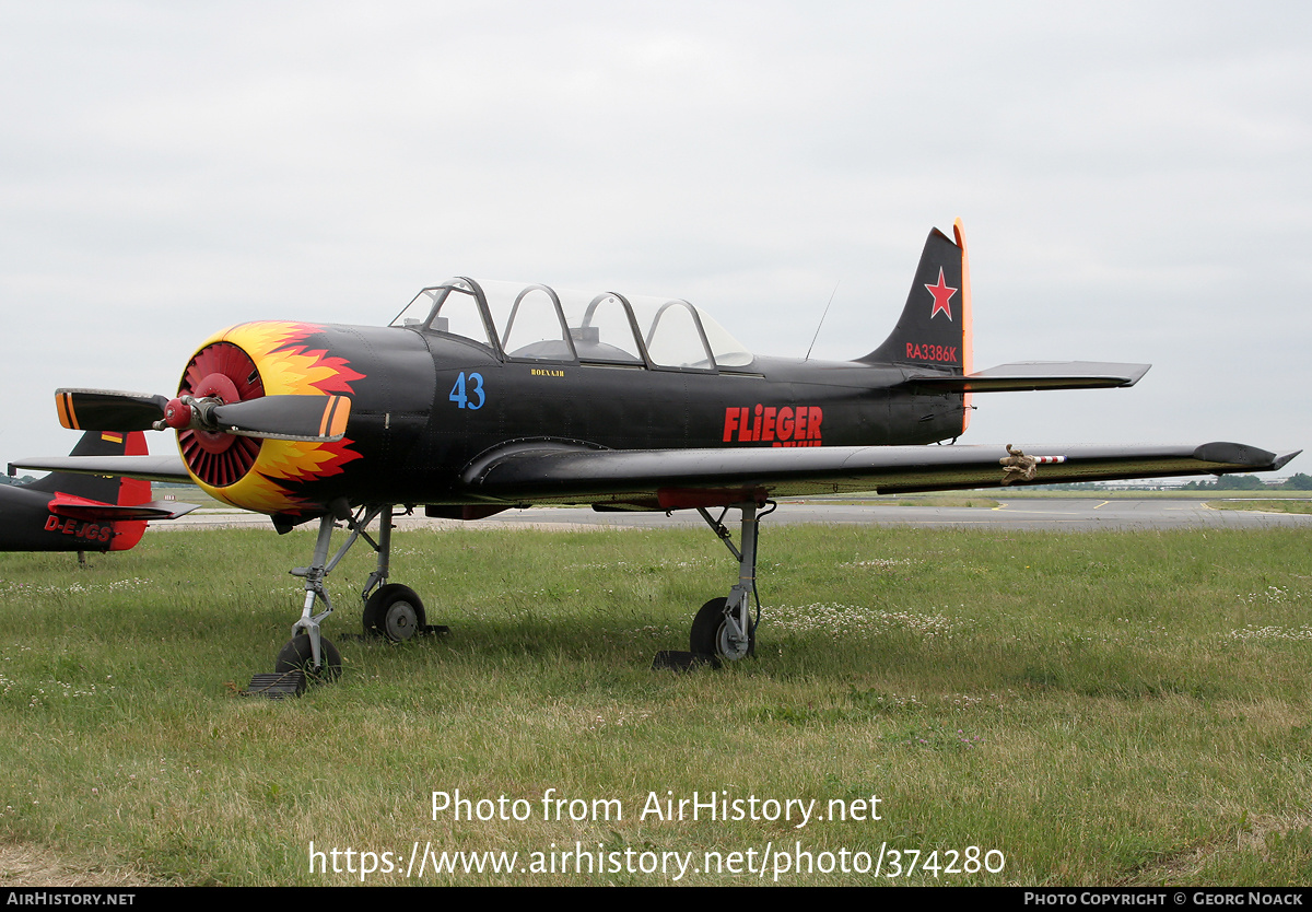 Aircraft Photo of RA-3386K | Yakovlev Yak-52 | AirHistory.net #374280